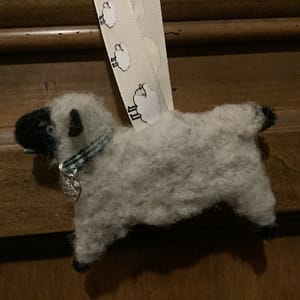 Needle Felted Sheep and Alpaca Ornaments
